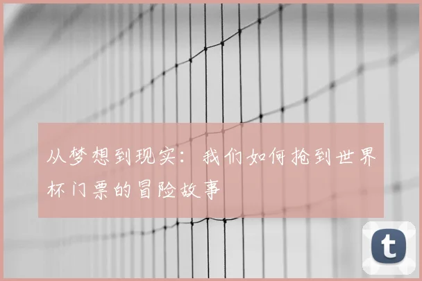 从梦想到现实:我们如何抢到世界杯门票的冒险故事